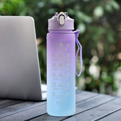 Avelena | Kinder 900Ml Trinkflasche mit Strohhalm