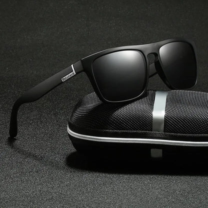 Avelena | Herren Klassiker Rechteckige Uv400 Polarisierte Strandsonnenbrille