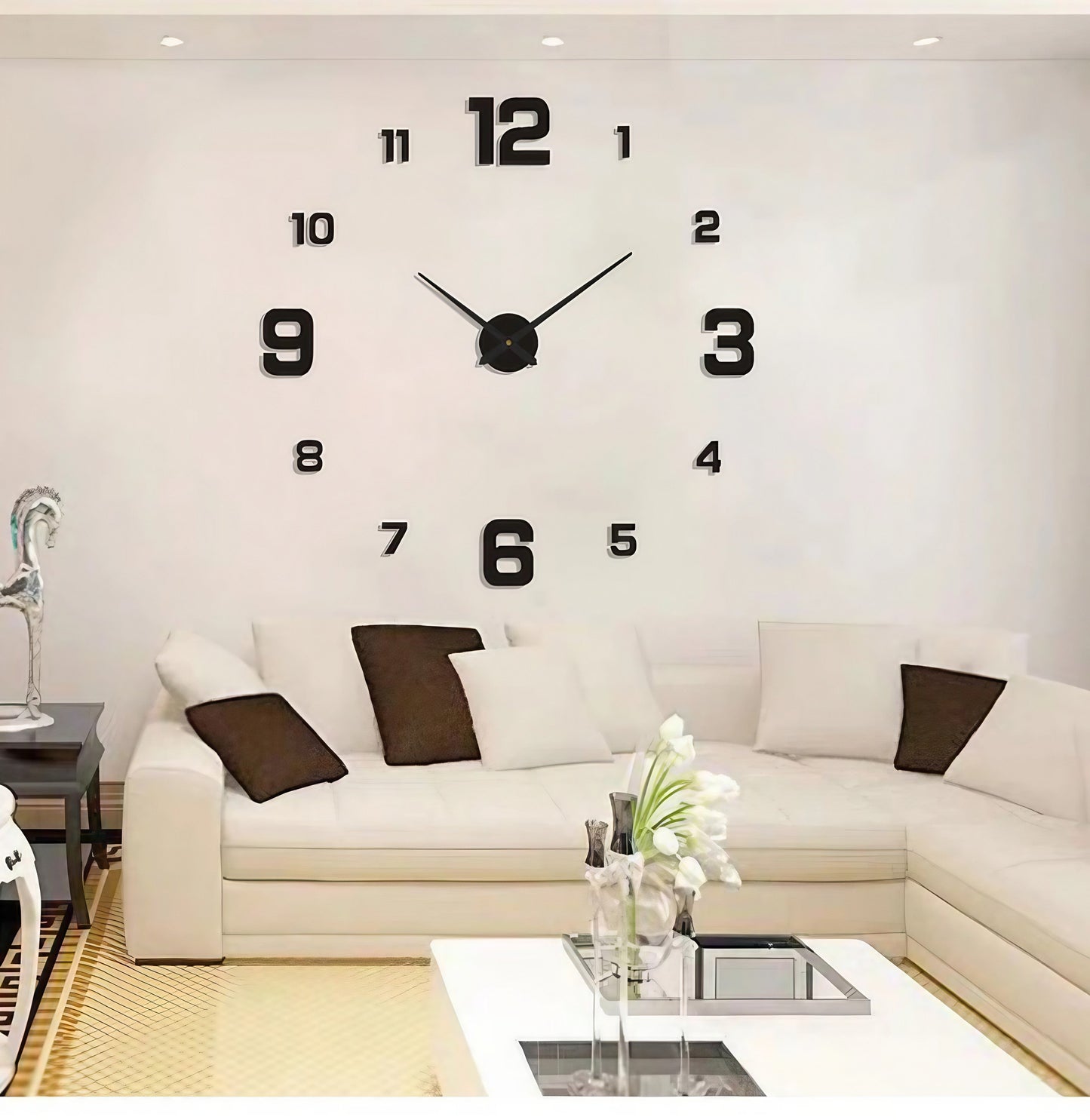 Avelena | 3D-Leuchtwanduhr – rahmenloses DIY-Design