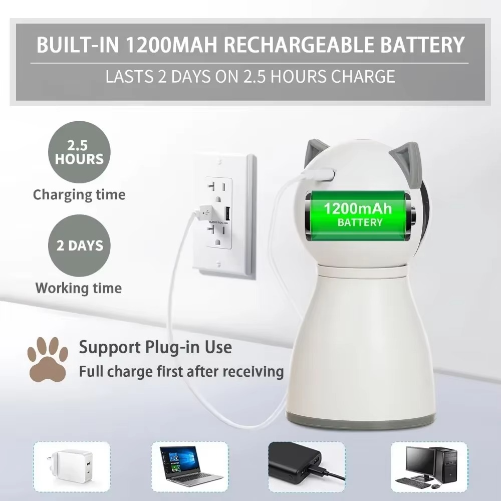 Avelena | Katze Interaktives Laser-Spielzeug – Bewegungsaktivierte Jagdspiele für Wohnungskatzen