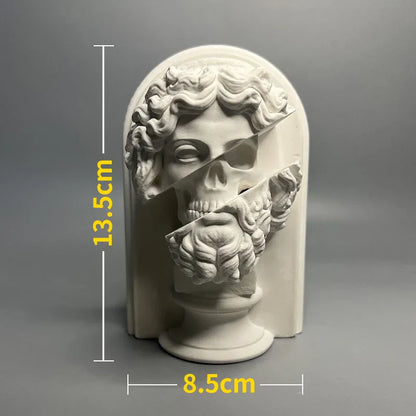 Avelena | Nordic INS Stil Charakter Gips Statue DIY Gemalt Skizze Fotografie Requisiten Tischdekorationen Wohnkunst Gips Dekoration