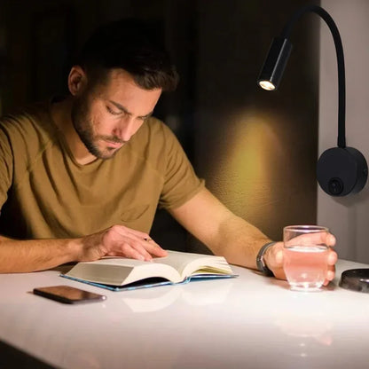 Avelena | Vielseitige LED-Wandlampe: Modern, Flexibel, Perfekt zum Lesen am Bett