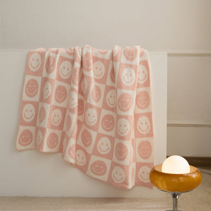 Avelena | Smiley Kariert Decke