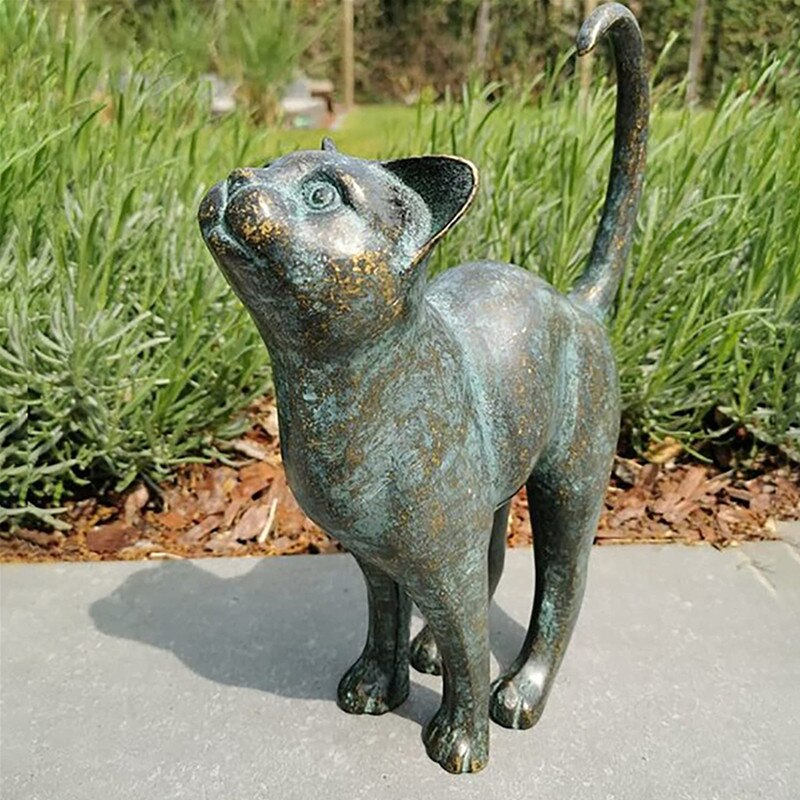 Avelena | Verzaubernde Gartenkatzen-Statuen - Purr-fekte Harzdekoration