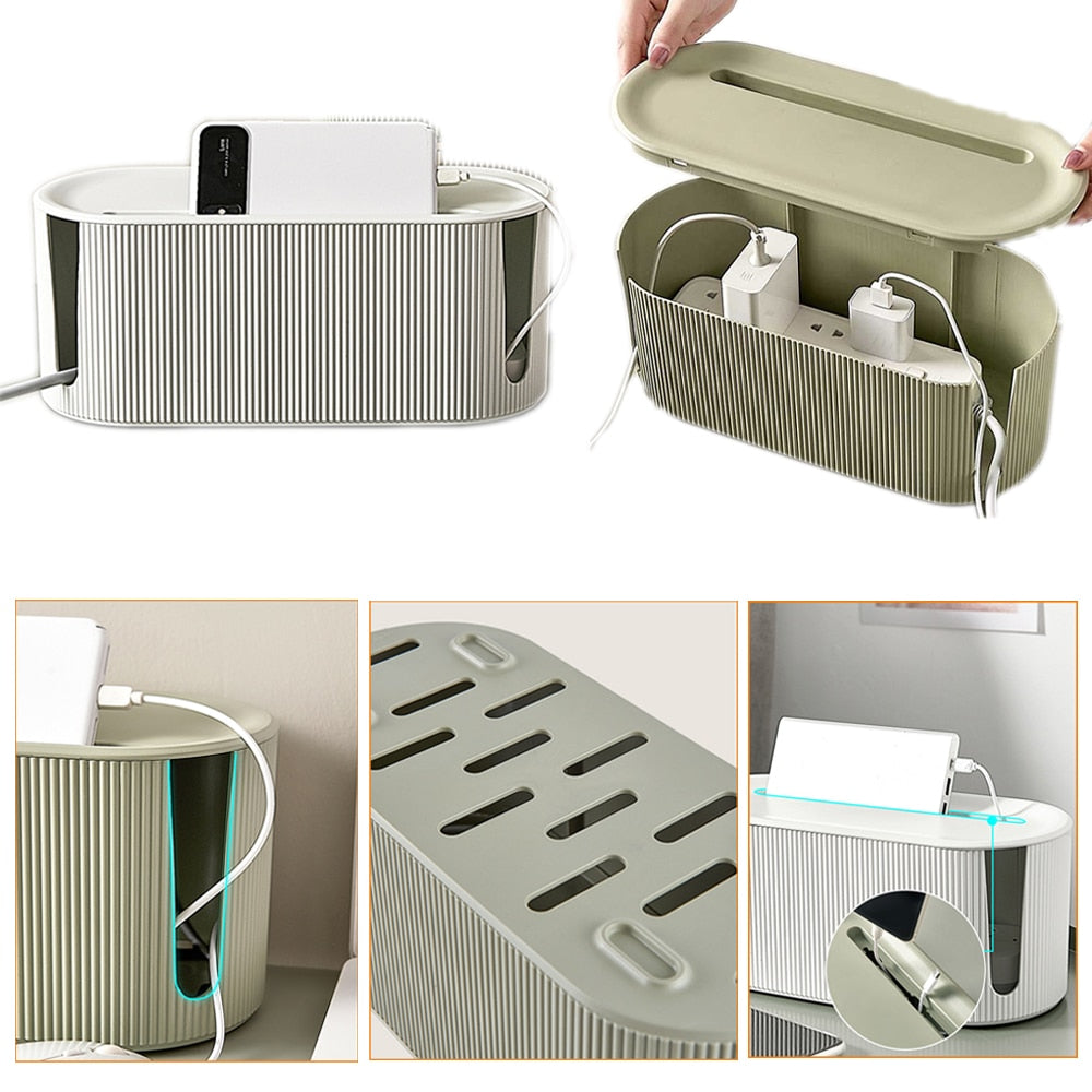 Avelena | Design Aufbewahrungsbox Organizer für Kabel, Adapter und Steckdosenleisten