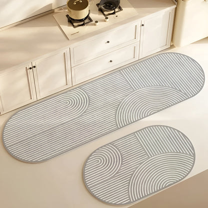 Avelena | AquaStone Diatomit Badmatte – Ultra saugfähig, rutschfest & weich