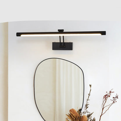 Avelena | 80-100cm LED Wandlampe - Moderne schwarze/silberne Wandleuchte für das Badezimmer, innen montierte Bildleuchte