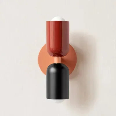 Avelena | Nordic LED Wall Lamp Modern Minimalist Cream Double Head Lights For Living Room Bedroom Besides Study Indoor Decoration Fixture