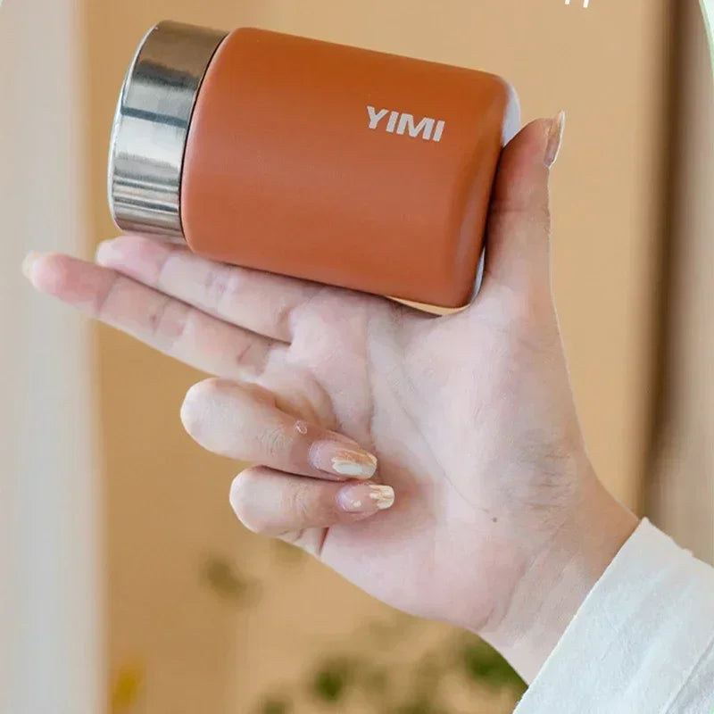 Avelena | 230ml Mini 316 Edelstahl Tragbare Thermoskanne - Taschen-Vakuumflasche