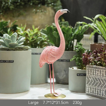 Avelena | Nordic Flamingo Figurine Figure Statue Sculpture Living Room Office Wedding Party Ornaments Home Decor Decoration Accessories