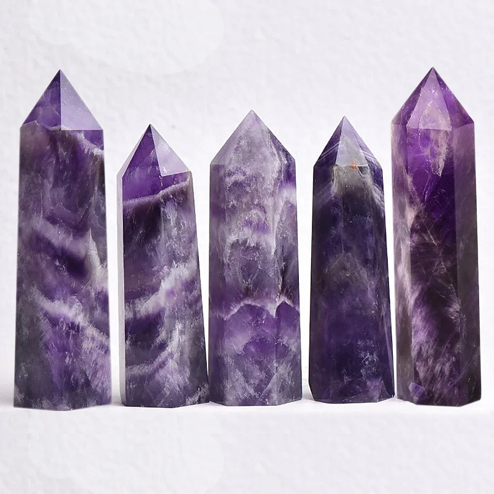Avelena | Energora Kristall-Obelisk | Echter Naturquarz | Für Meditation & Chakra-Heilung | Spirituelles Dekoobjekt