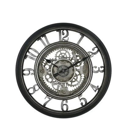 Avelena | Rusticgear Wanduhr aus Metall mit Arabischen Zahlen
