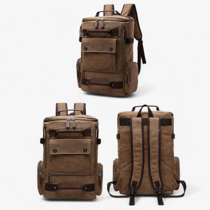 Avelena | Vintage Canvas Backpack – Stylisch & Funktional mit Laptopfach für Alltag & Abenteuer