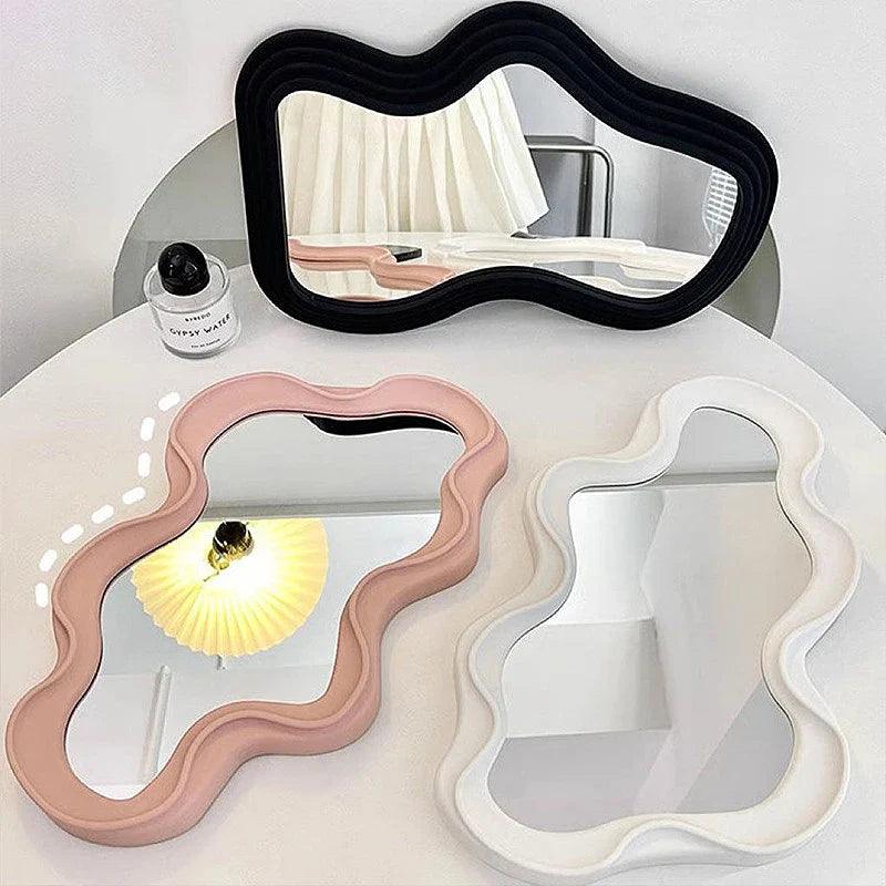 Avelena | Spiegelia Dekorative Wolkenform Spiegel - für Wohnzimmer, Schlafzimmer & Badezimmer