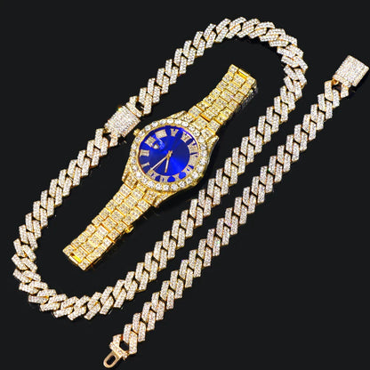 Avelena | Kubanische Kette Eiskaltes Schmuckset
