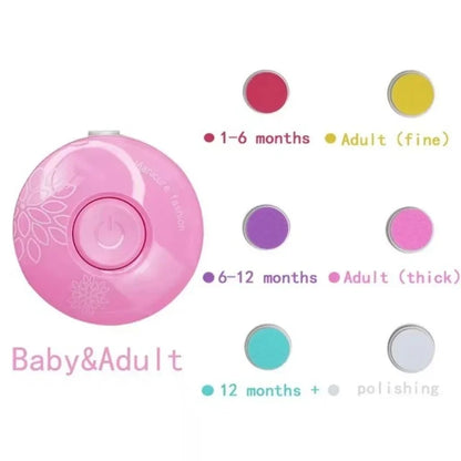 Avelena | Elektrischer Baby-Nageltrimmer, Säuglings-Maniküre-Werkzeug, Kinder-Nagelpolierwerkzeug, Neugeborenen-Hygieneset mit Nagelknipser