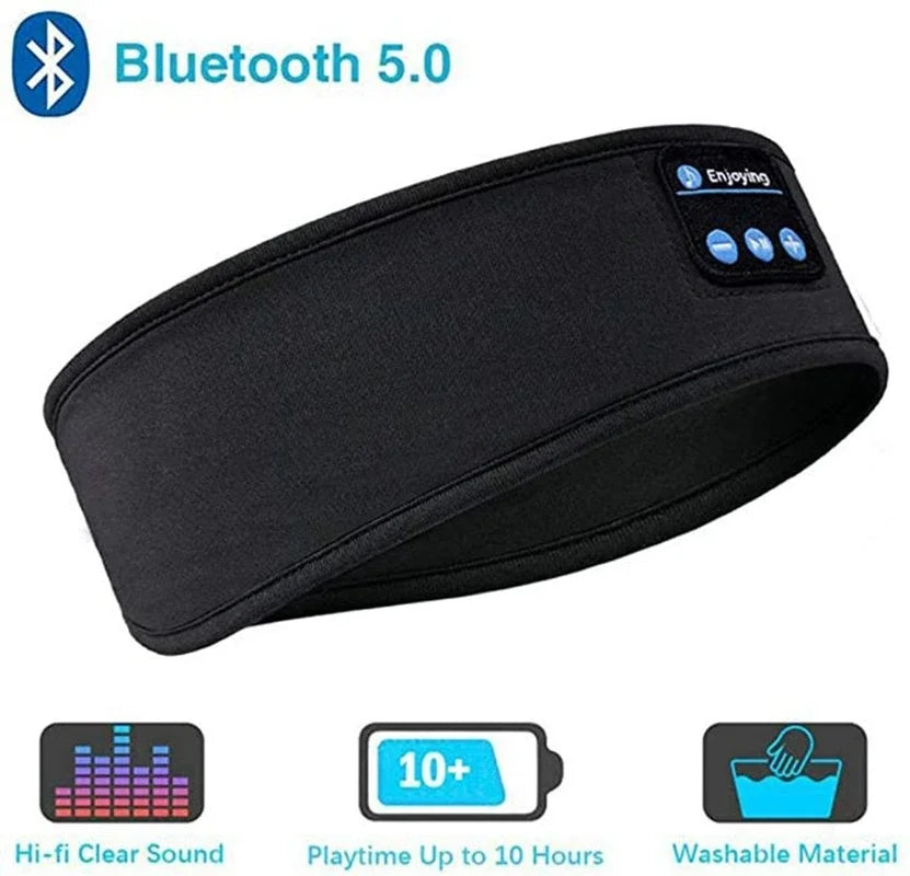 Avelena | Drahtlose Bluetooth-Kopfbedeckung - Sport- und Schlafkopfhörer mit Musikschlafkissen
