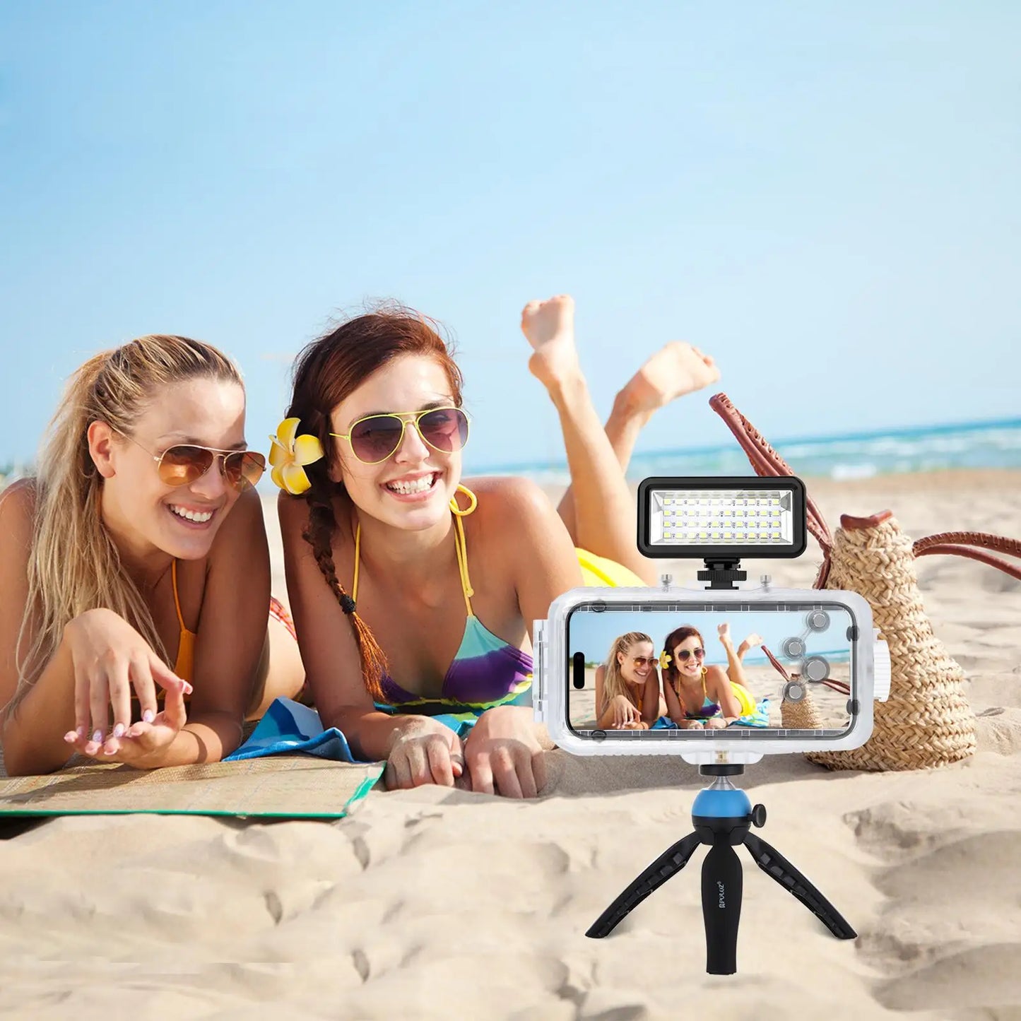 Avelena | Wasserdichtes Tauchgehäuse für iPhone mit 40 m Tiefenschutz & Touch-Control – AquaShield