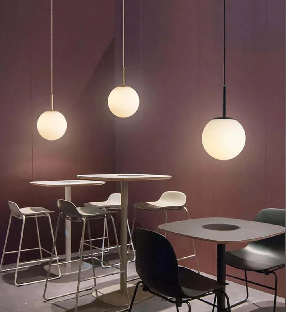 Avelena | Mid-Century Modern Glas Ball Pendelleuchte