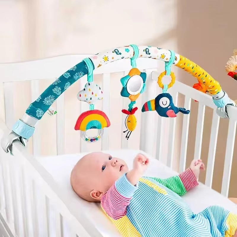 Avelena | Sensorisches hängendes Kinderwagen-Spielzeug für die Entwicklung und Unterhaltung von Neugeborenen