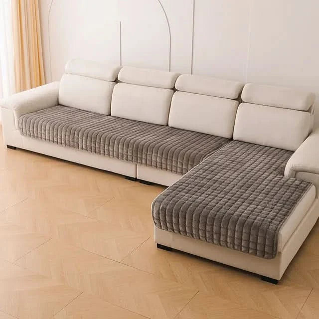 Avelena | VelvetCozy - Plüschsamt Antirutsch-Sofabezug für zusätzliche Eleganz und Komfort
