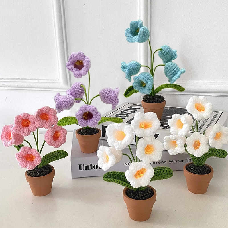 Avelena | Handgefertigte Häkelblumentopfdekoration