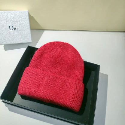 Avelena | Damen Winter Strickmütze - Warmes Kaschmir Wolle & Kaninchenfell Ski Hut