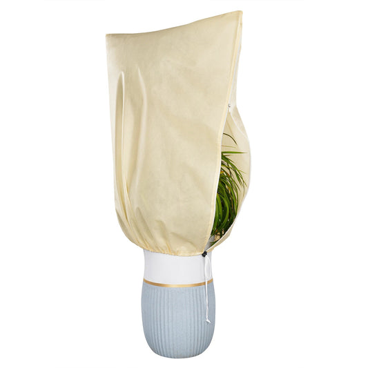 Avelena | Winter-Schutzhaube für Pflanzen - Frostschutz mit Reißverschluss und Kordelzug, Atmungsaktiv für Palmen und Topfpflanzen im Garten