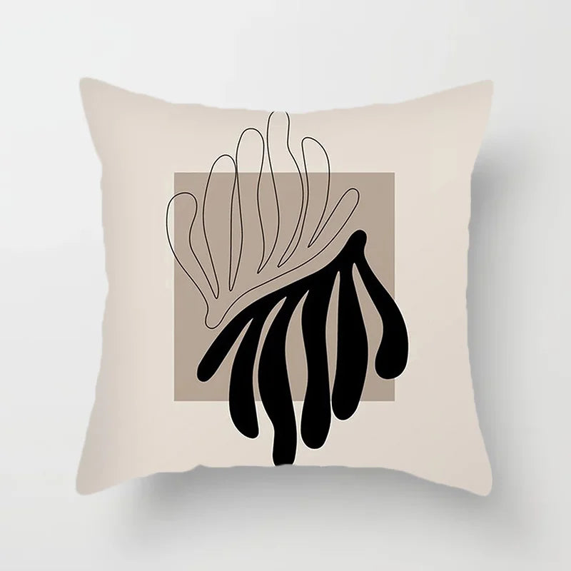 Avelena | Moderne Kunst Abstraktes Muster Dekokissenbezüge Kreative Linien Sofa Stuhl Kissenbezüge Wurfkissenbezüge Home Office Dekor