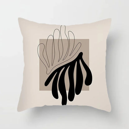 Avelena | Moderne Kunst Abstraktes Muster Dekokissenbezüge Kreative Linien Sofa Stuhl Kissenbezüge Wurfkissenbezüge Home Office Dekor