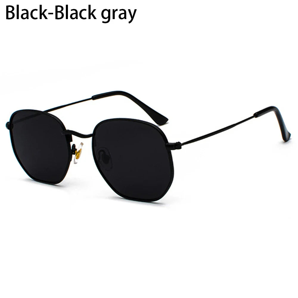 Avelena | Polygon Metall Quadrat Sonnenbrille