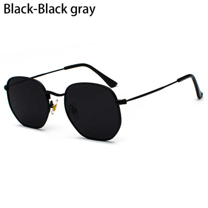 Avelena | Polygon Metall Quadrat Sonnenbrille