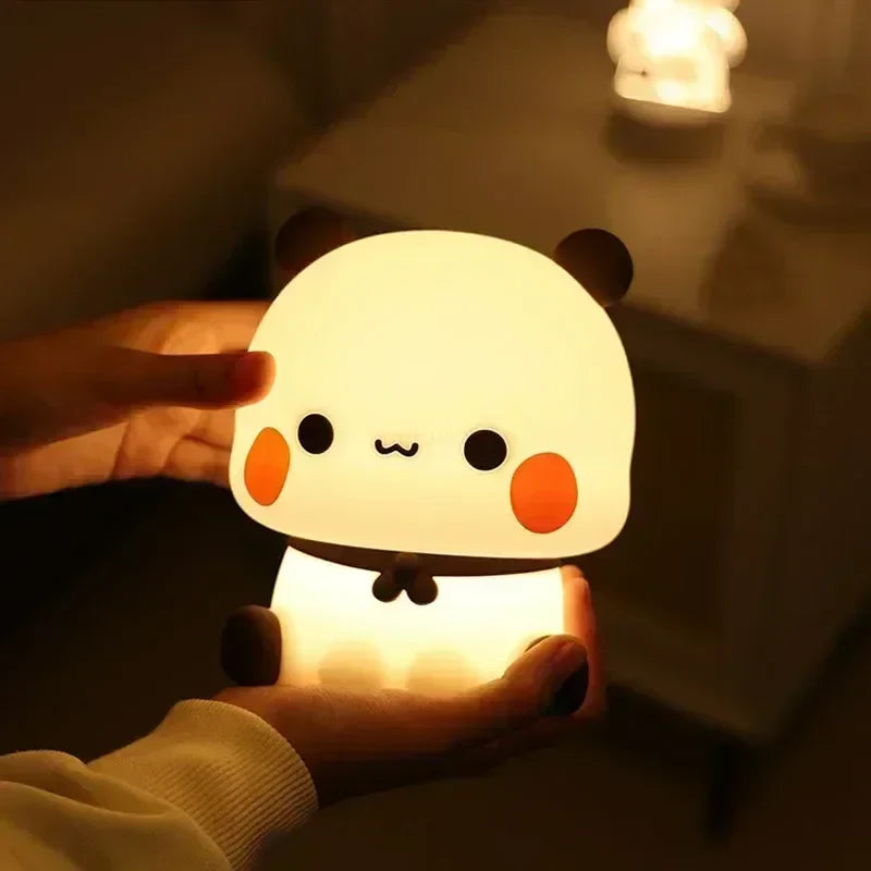 Avelena | LED Nachtlicht Bär Panda Bubu und Dudu Lampe Niedliche Cartoon Nachtlichter Spielzeug Geschenke Tier Peripherie Schlafzimmer Dekorativ Wohnzimmer