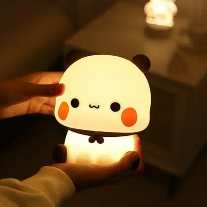 Avelena | LED Nachtlicht Bär Panda Bubu und Dudu Lampe Niedliche Cartoon Nachtlichter Spielzeug Geschenke Tier Peripherie Schlafzimmer Dekorativ Wohnzimmer