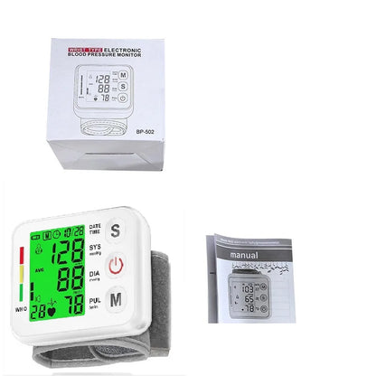 Avelena | Digitaler Handgelenk-Blutdruckmessgerät mit LCD-Display – PulseTrack