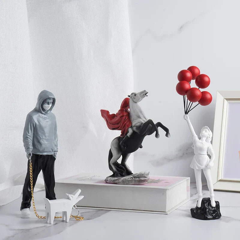 Avelena | Von Banksy inspirierte Skulpturensammlung