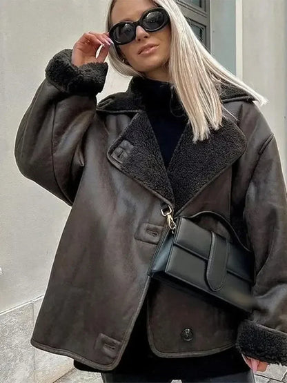 Avelena | Neue Damenjacke mit Revers Chic und Modisch