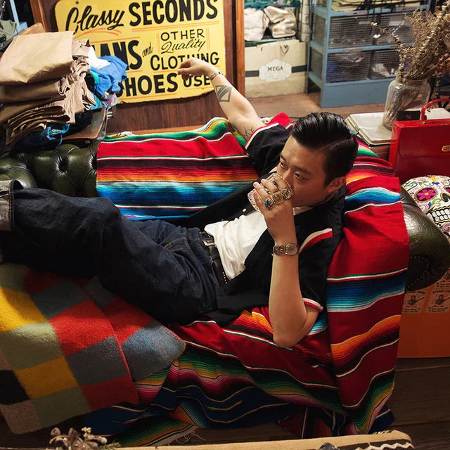 Avelena | Buntes mexikanisches Serape-Decke