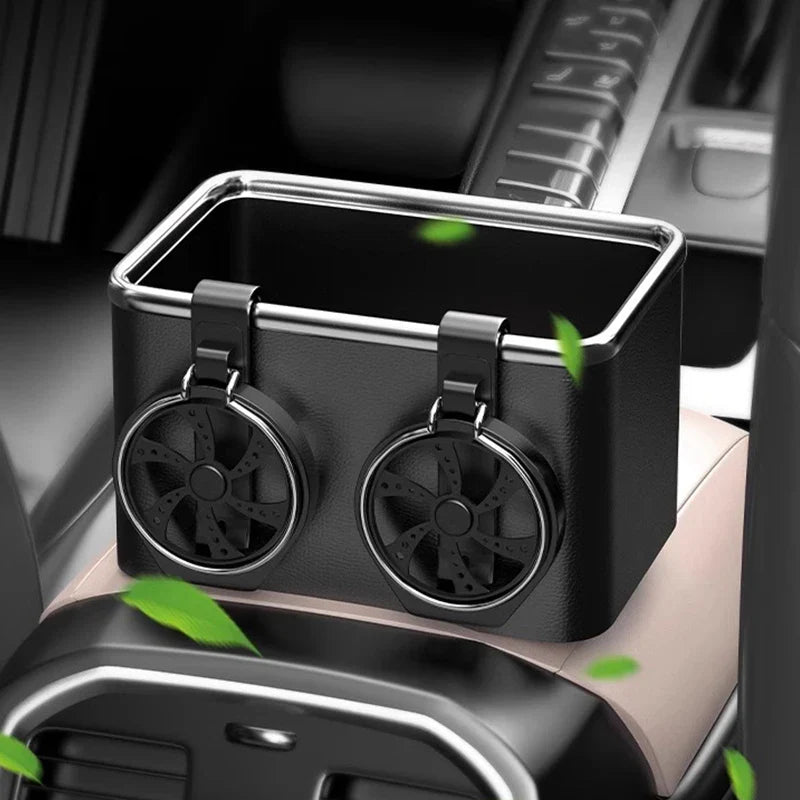 Avelena | Auto-Armlehne Aufbewahrungsorganisator mit Becherhalter