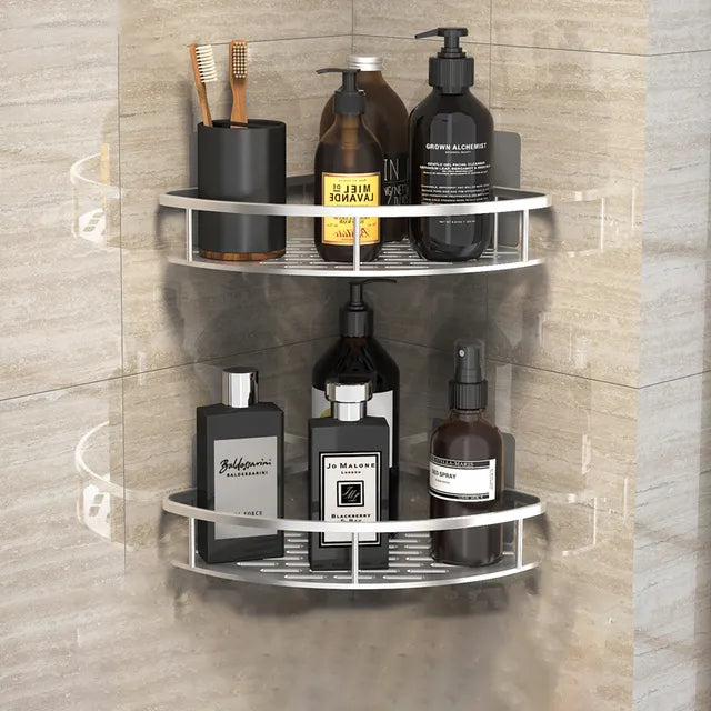 Avelena | Badezimmer-Eckregal Ohne Bohren Stilvolle und Praktische Aufbewahrungslösung für Die Dusche