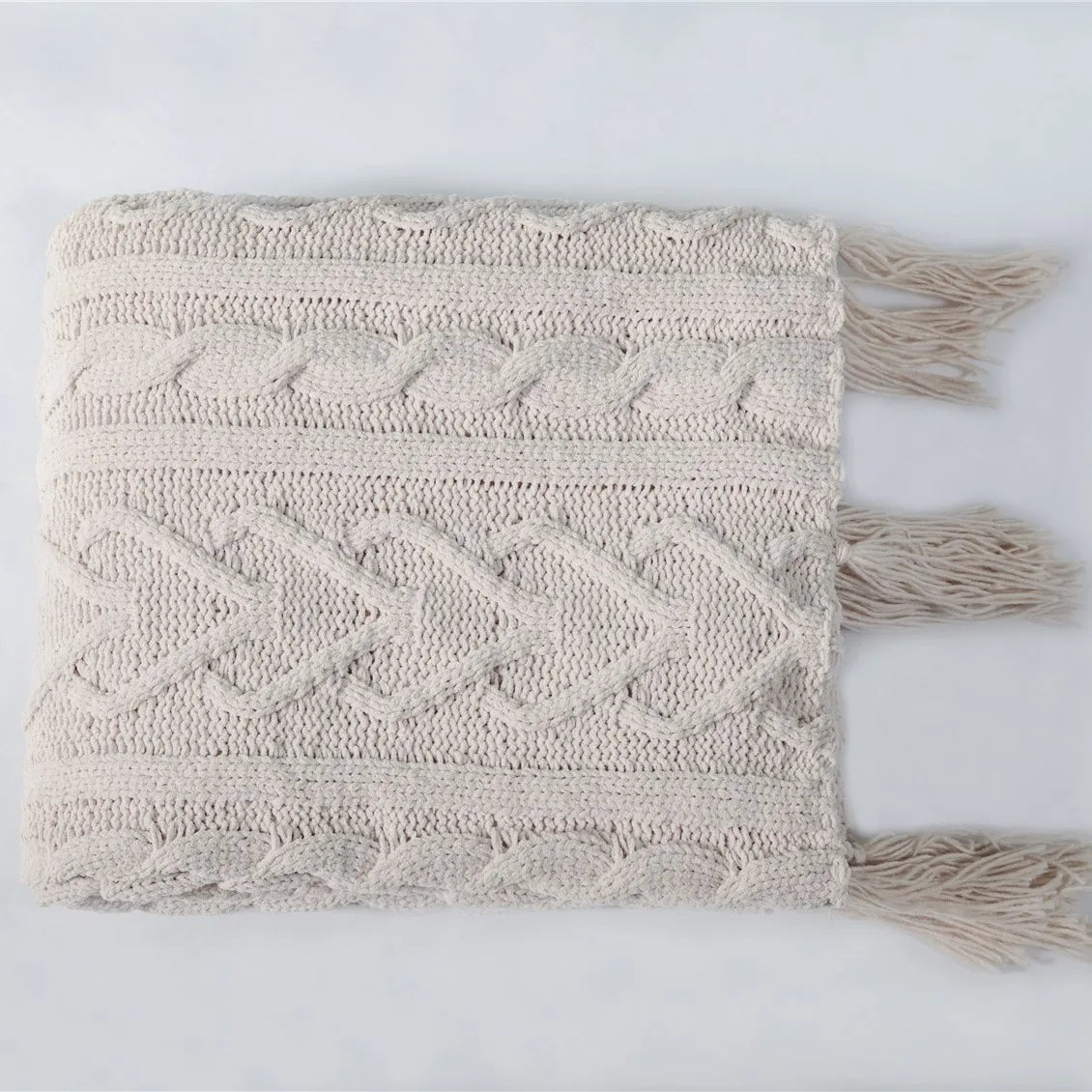 Avelena | Blanket Luxe Chenille Decke mit Herzfransen
