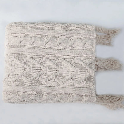 Avelena | Blanket Luxe Chenille Decke mit Herzfransen