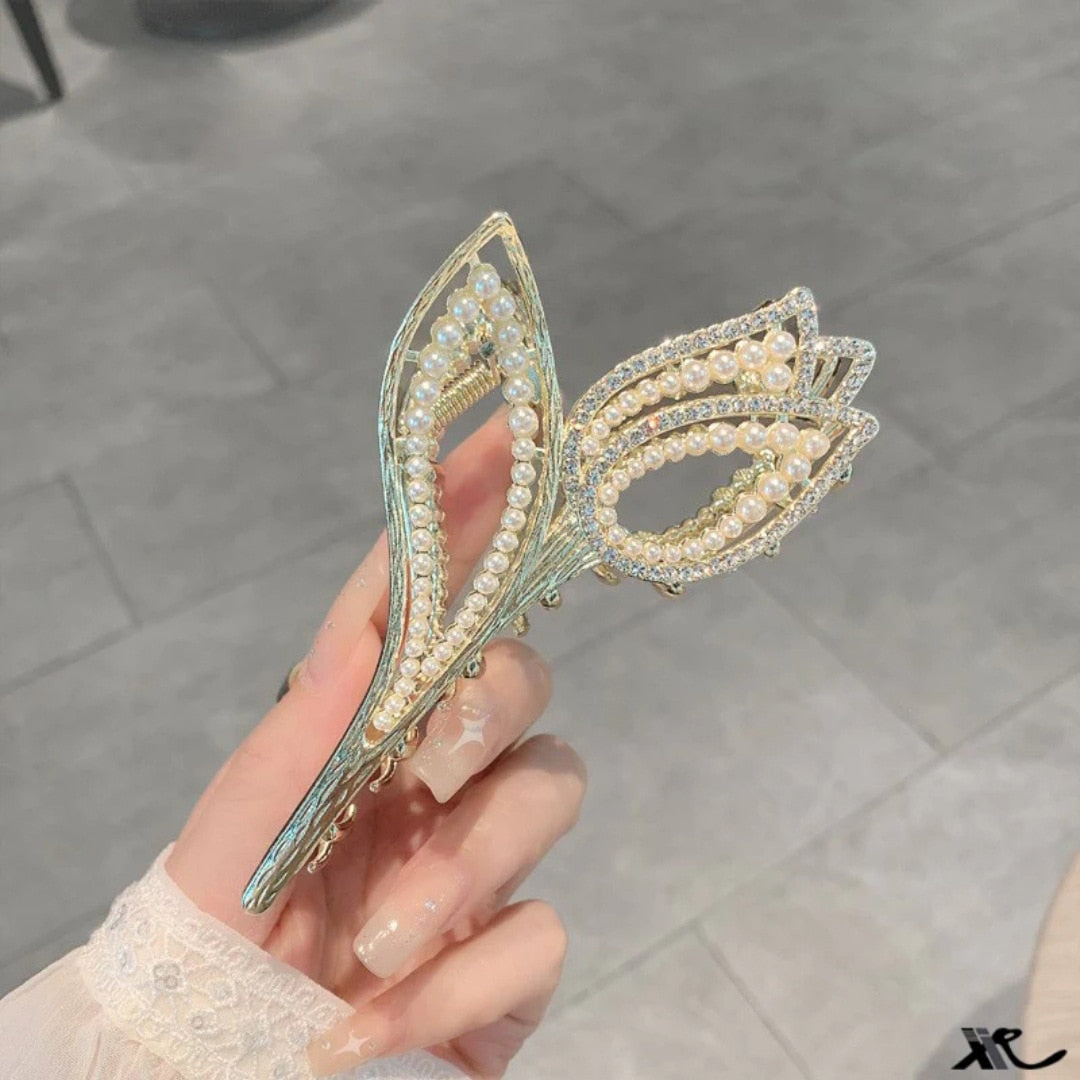 Avelena | Korea Perle Strass Haarnadel
