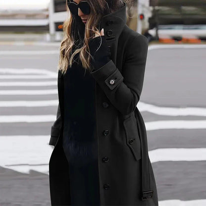 Avelena | Neuer Winter Schlanker Wollmantel Damen