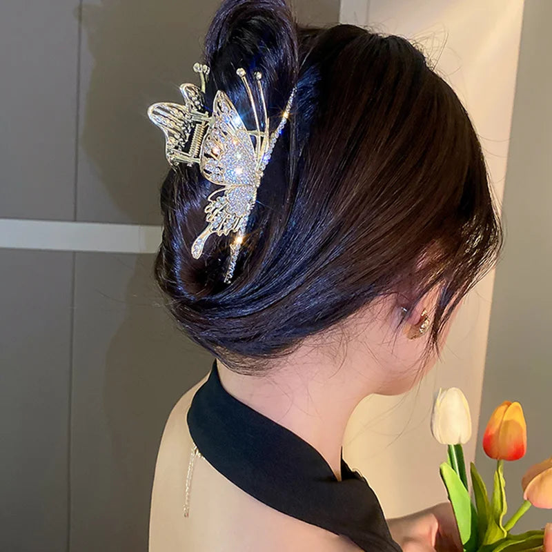 Avelena | Metall Schmetterling Haarspange für Frauen