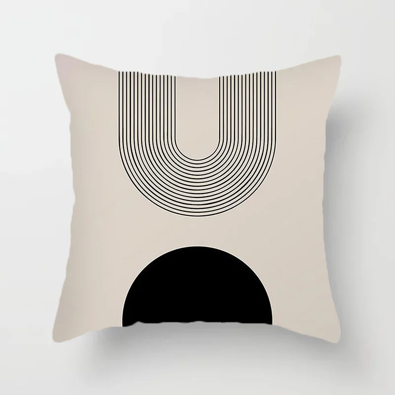 Avelena | Moderne Kunst Abstraktes Muster Dekokissenbezüge Kreative Linien Sofa Stuhl Kissenbezüge Wurfkissenbezüge Home Office Dekor