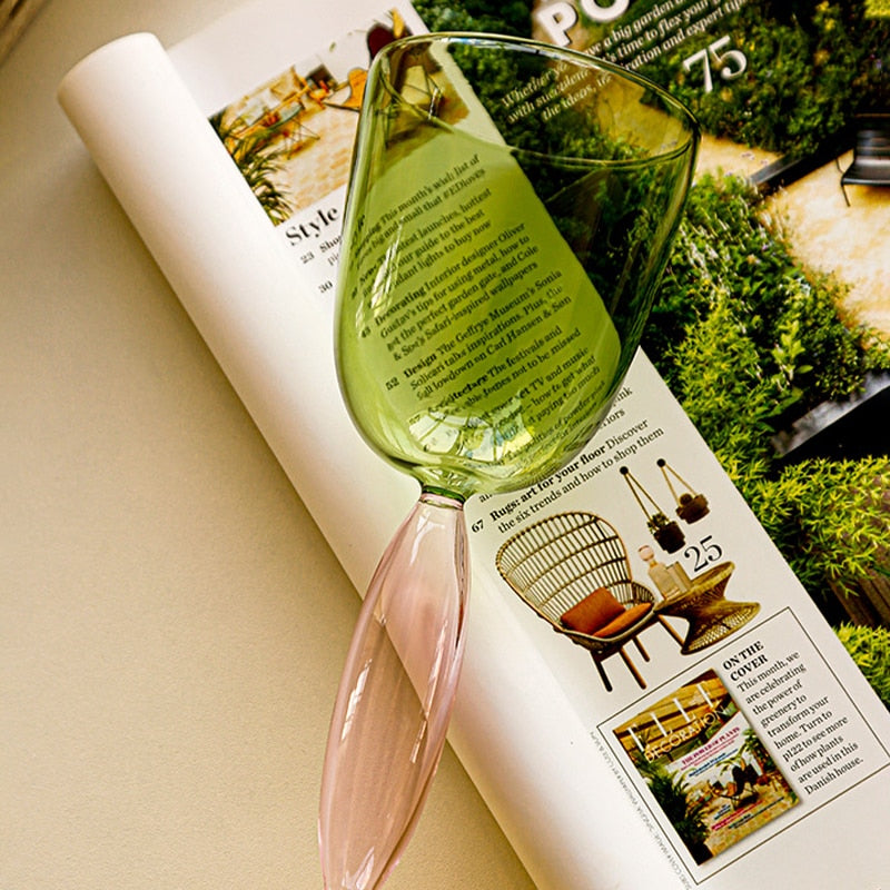 Avelena | Borosilikat 3-Farben Glaswaren - Weinglas