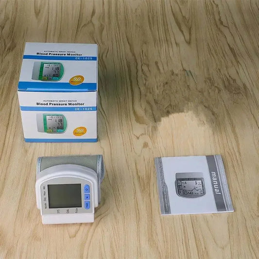 Avelena | Digitaler Handgelenk-Blutdruckmessgerät mit LCD-Display – PulseTrack