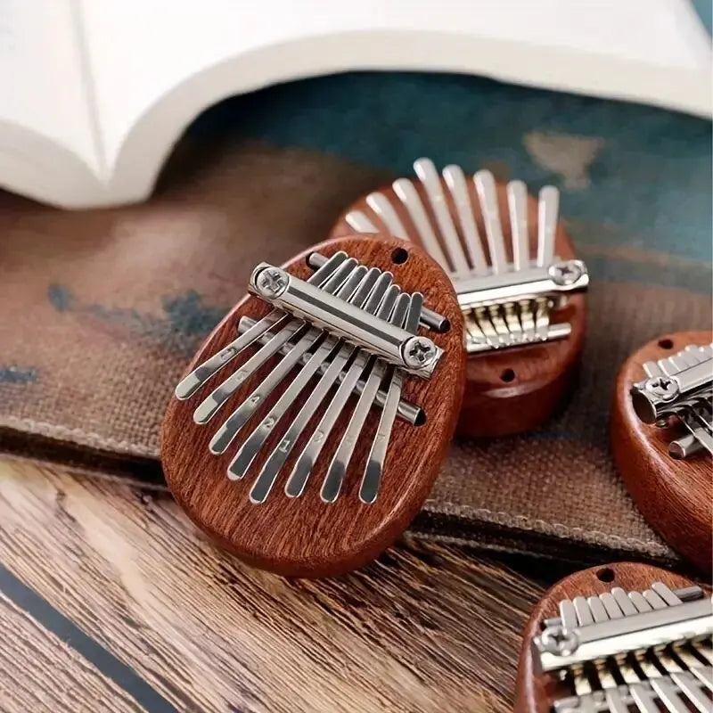 Avelena | 8-Tasten Mini Holz Kalimba - Daumen Piano Anhänger Geschenk