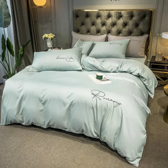 Avelena | Bettwäsche Elegante Luxe Bettbezug mit Stickdesign